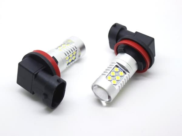 Tåkelys H8 H11 LED-lamper 6000K 1100 lumen 12v Silver grey Silvergrå