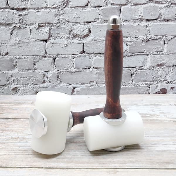 Lær Carving Craft Hammer Tool Kit Kohud Stansning Sømnad A