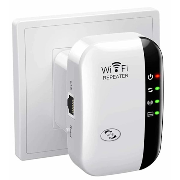 WiFi-forsterker Utvider Dekningen Vit