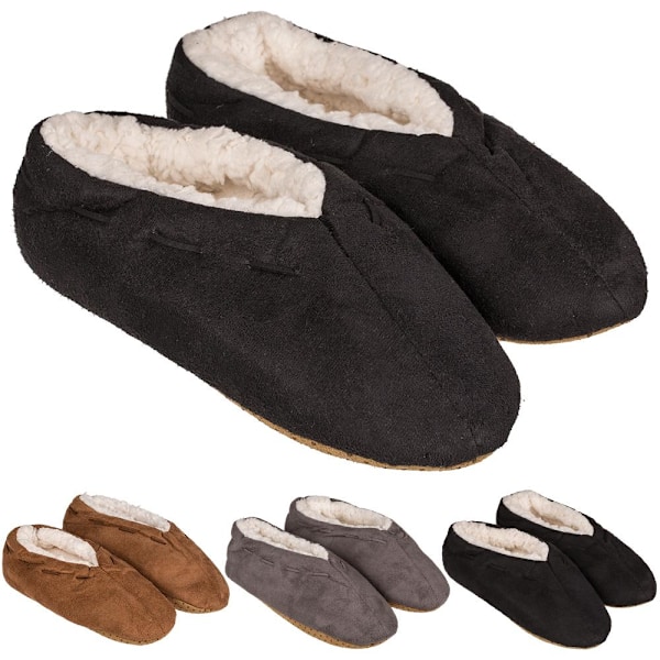 Innetofflor 35-42 / Varma Tofflor - Morgontofflor Grey Grey Grå 39-42