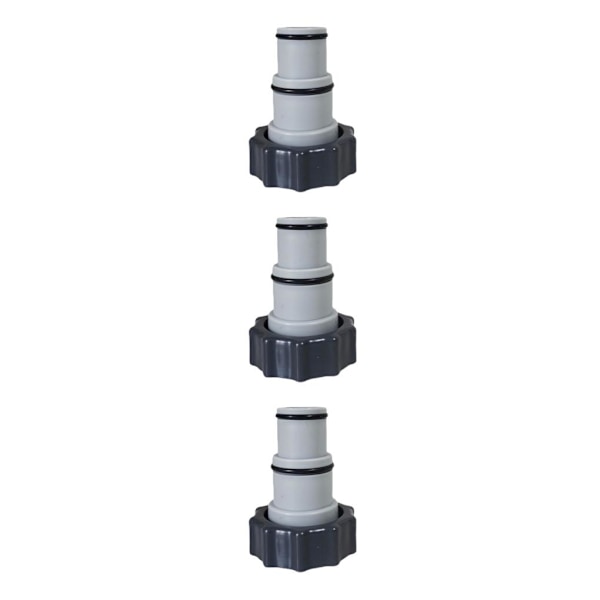 1/2/3 Portabel Poolslang Adapter Beslag Hållbar Ventil med 3PCS
