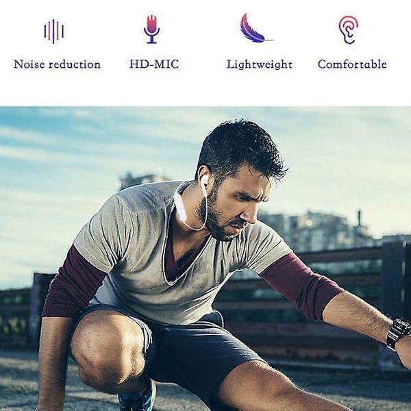 Trådløse Bluetooth-hovedtelefoner med mikrofon - Sort