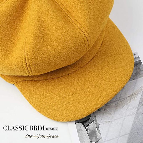 Baskerhatte Casual All Match Dekorative Vinter Baskerhatte til Kvinder