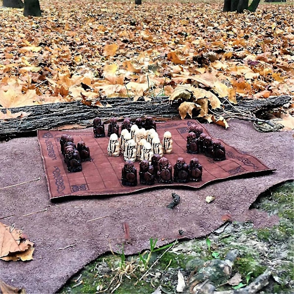 Hnefatafl Brädspel, Set, Set för vuxna/barn med trälåda