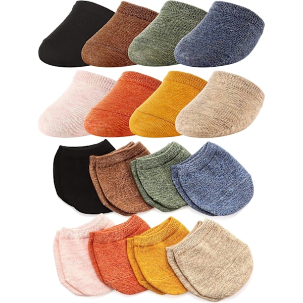 8 Par Toe Topper Liner Half Socks Sömlösa damstrumpor