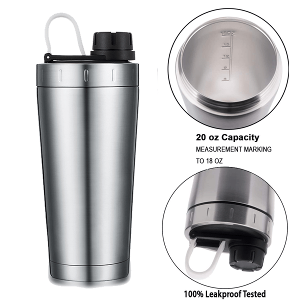 Rustfri proteinshaker - proteinshaker med kule
