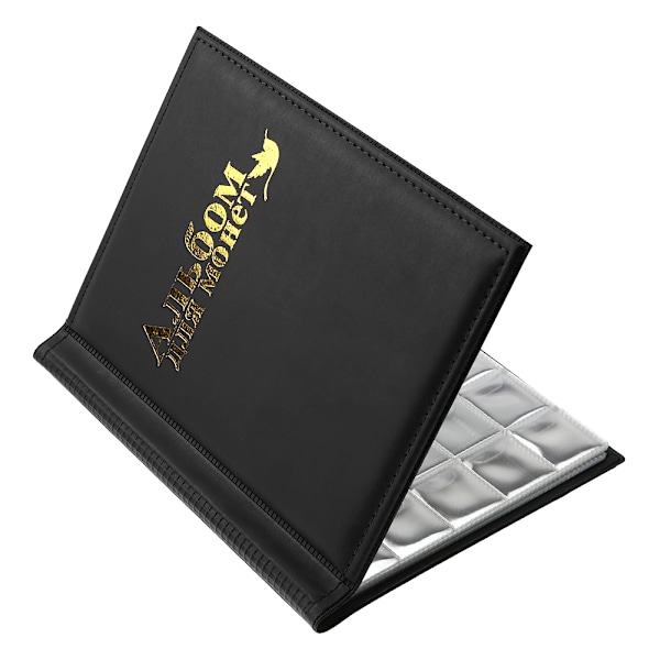 250 fickor 10 sidor World Coin Storage Mapp Album Pengar Insamlingshållare Bok Svart