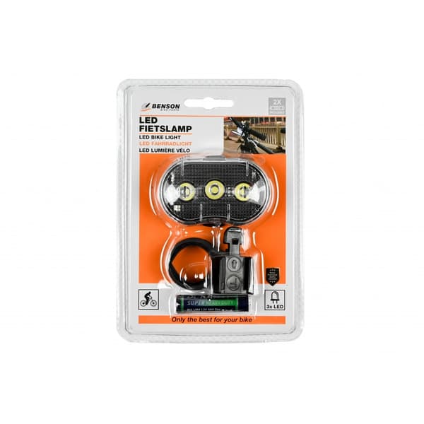 Frontlykt / LED-lampe til Sykkel - Sykkellampe Black Svart