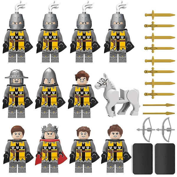 Knight Military Mini Figures Set, medeltida riddare armé leksak, armé actionfigur, samlingspresent till barnfans