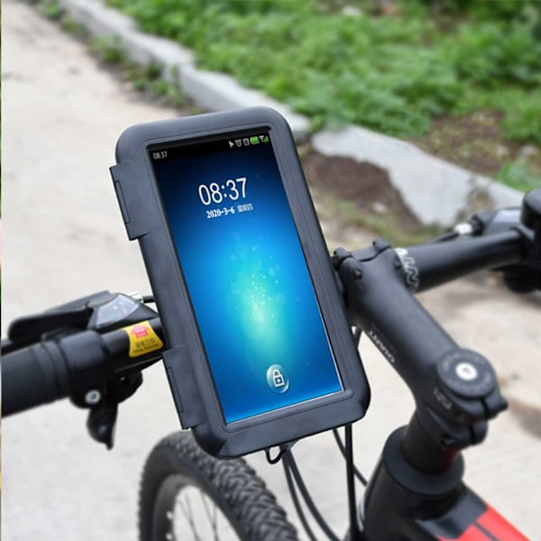 Mobilhållare Cykel - Vattentät Cykelväska Mobil 4,7-6,5" svart black