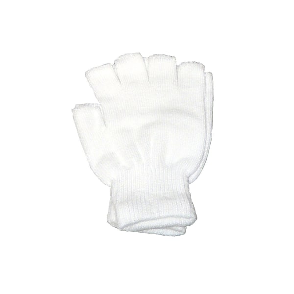 Torgvantar, korta & fingerlösa - Vit White one size