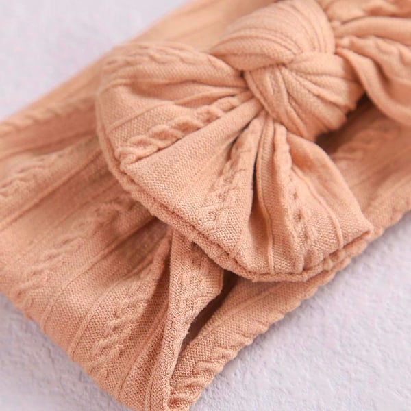 3-pack Söta Bebishårband: Mjuka, Stretchiga & Färgglada Beige Beige