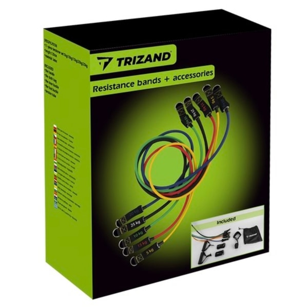 5-Pack - Träningsband / Gummiband - Motståndsband - Träning Band Multicolor multifärg