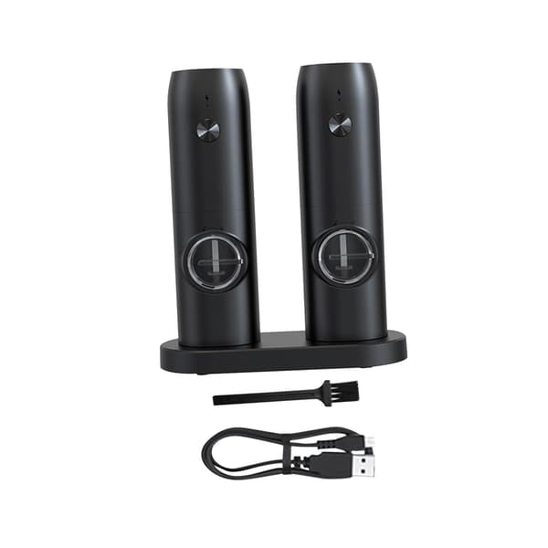 1/2/3 Electronic Pepper Mill USB Uppladdningsbar Justerbar Double with base Double with base 1Set