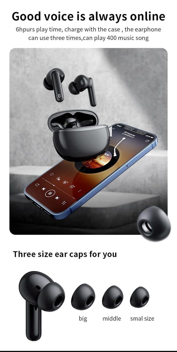 Trådløse Bluetooth-hovedtelefoner A50 Pro ANC IPX7 5.1
