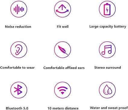 Bluetooth 5.0 Trådløse Over Ear hovedtelefoner med mikrofon – HiFi Stereo foldbare, trådløse headset