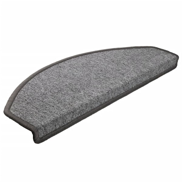 15 st Trappstegsmattor mörkgrå 65x24x4 cm Grey grå
