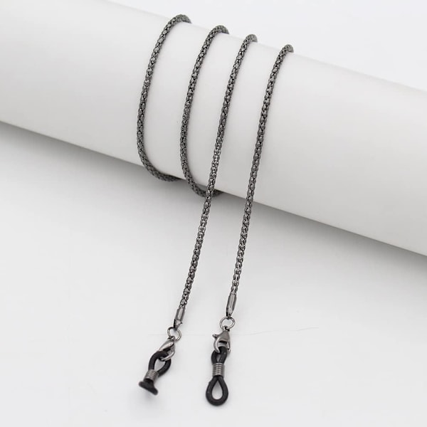 (4PCS)Ögonglasögonkedja,Elegant Solglasögonkedja,Silver Rose Gold No