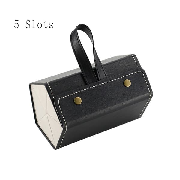Flera platser Solglasögon Organizer Case Vikbar glasögon förvaringsbox Black Black 3 Slots