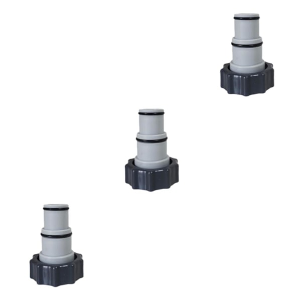 1/2/3 Portabel Poolslang Adapter Beslag Hållbar Ventil med 3PCS