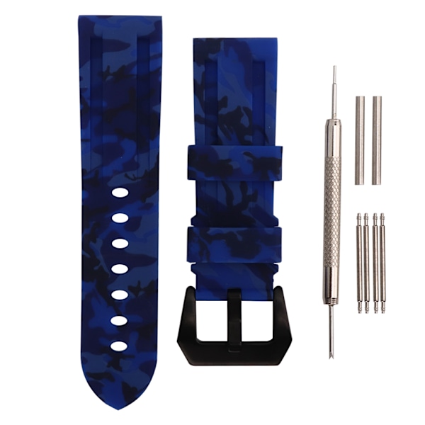 24 mm watch i silikon med skruvmejsel tillbehör för reparation av watch