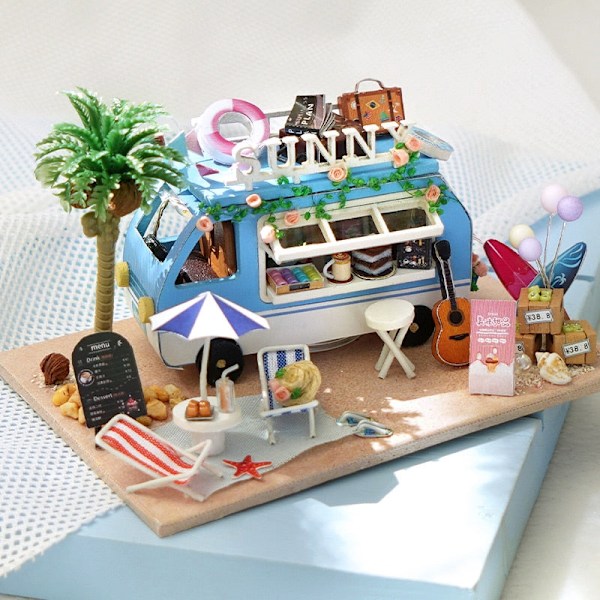 Cutebee DIY Nukkekoti 1/36 mittakaavan miniatyyri nukkekoti Japanilainen puutarharakennussarja Lelut lapsille Syntymäpäivälahjat TC87