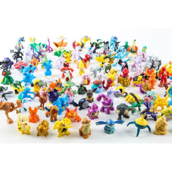 144 kpl Söpöjä värikkäitä tonttuhahmoja, mini Pikachu-nukke
