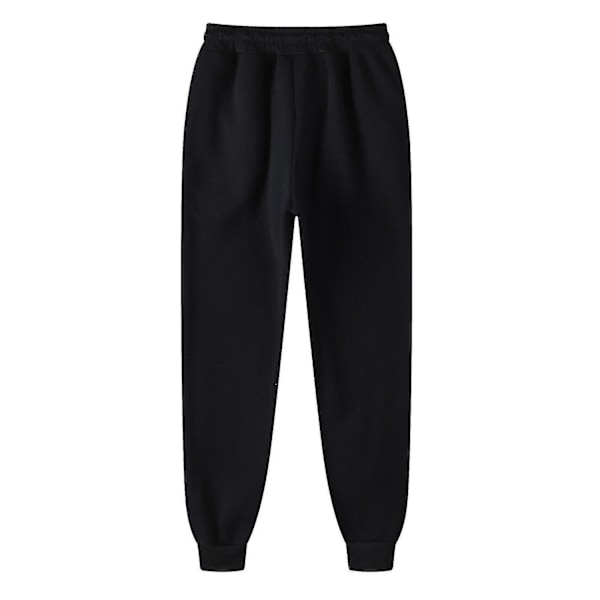 Menn Bukser Joggebukser Hip-hop Bukser Leggings Vatterte Casual Bukser - Perfekt Svart Black M