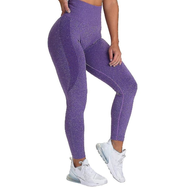 Leggings Dame Sport Fitness Gym Bukser Rumpe Løft Ut Høy midje Bukser CMK M