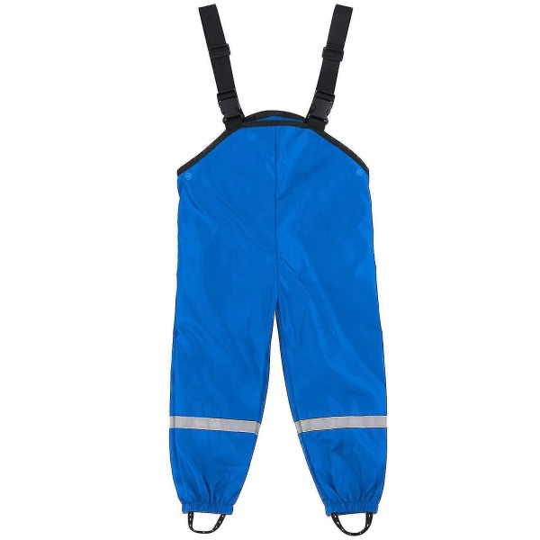 New 2023 Unisex Children's Rain Dungarees Windproof And Waterproof Mud Trousers Changzhao CMK Blue 98