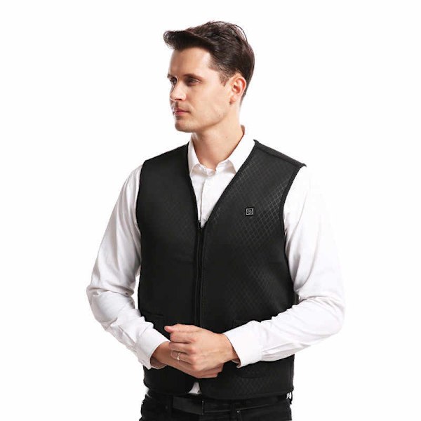 Lämpöliivi 5 lämmitysaluetta Musta/Harmaa XL XL