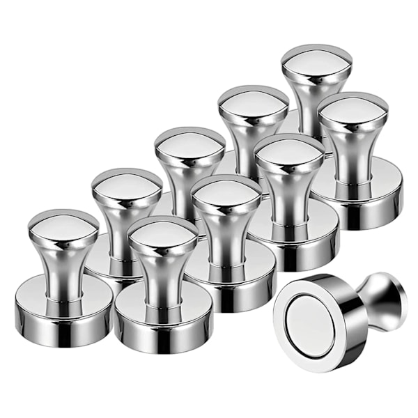 20*25mm|10 kpl magneetteja, pieniä vahvoja ruostumattomasta teräksestä valmistettuja magneetteja magneettitaululle, valkotaululle, jääkaapille, interaktiivinen