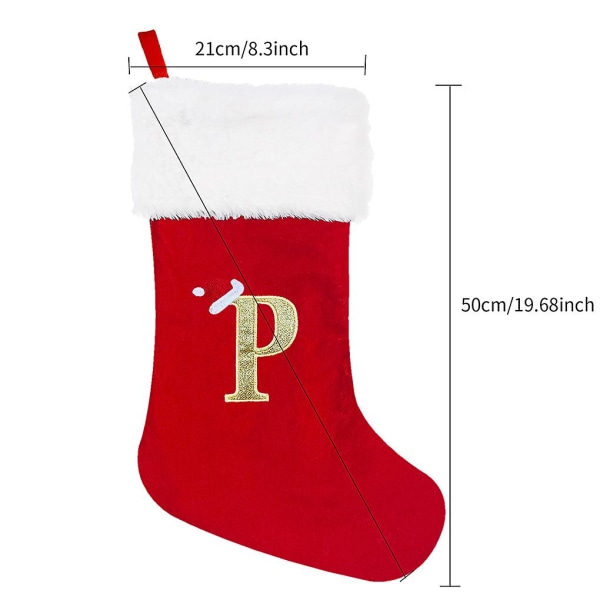 Personalized Christmas Stockings - Festive Ambiance With Precision Large Red R