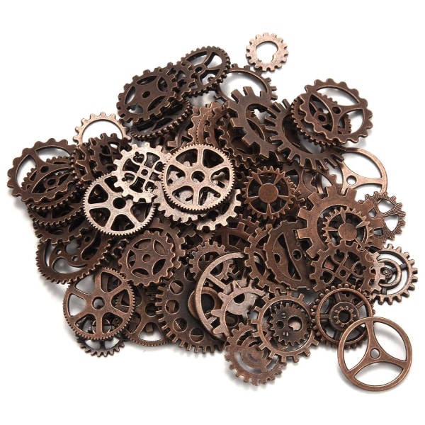 120g Gjør-det-selv-smykker gjør Metal Mixed Gear Steampunk Gear Armbånd