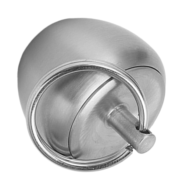 Rustfrit stål pilleæske æbleform mini bærbar rustfrit stål metal lille medicinæske forseglet dåse nøglering vedhæng