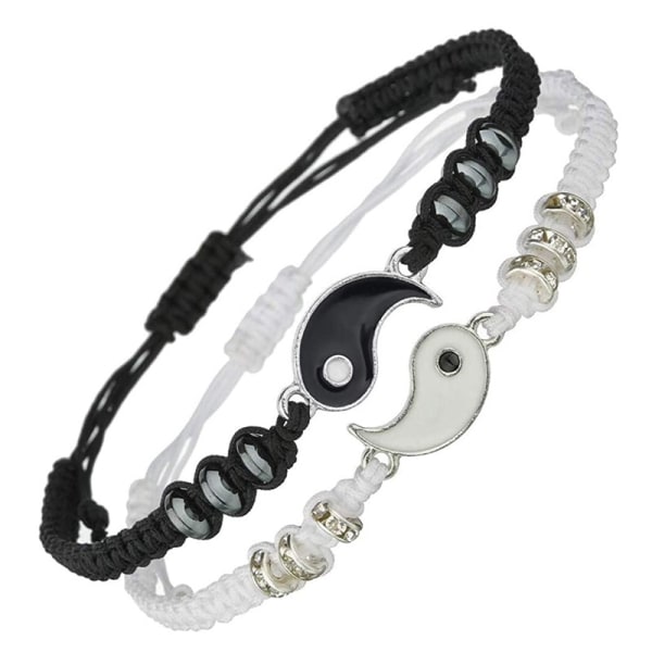 Couple Yin Yang Tai Chi Bracelet Adjustable Bracelet