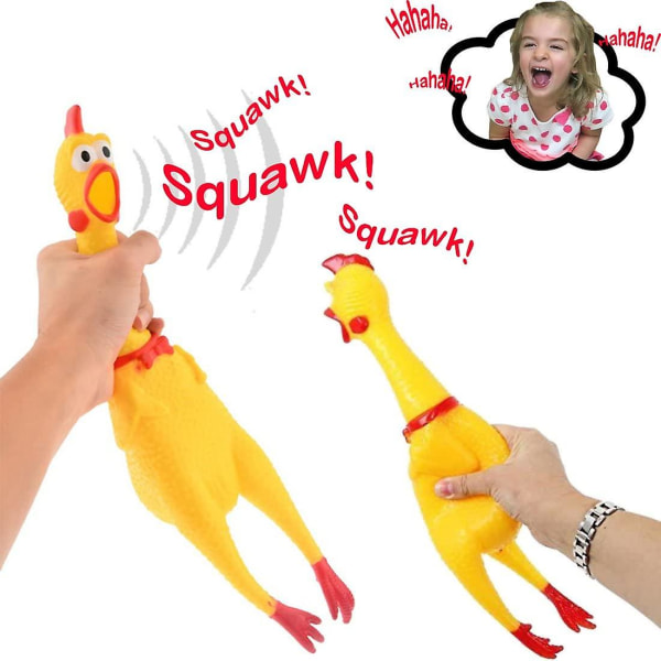 Gummi kyckling/Kläm kyckling, prank Novelty Toy