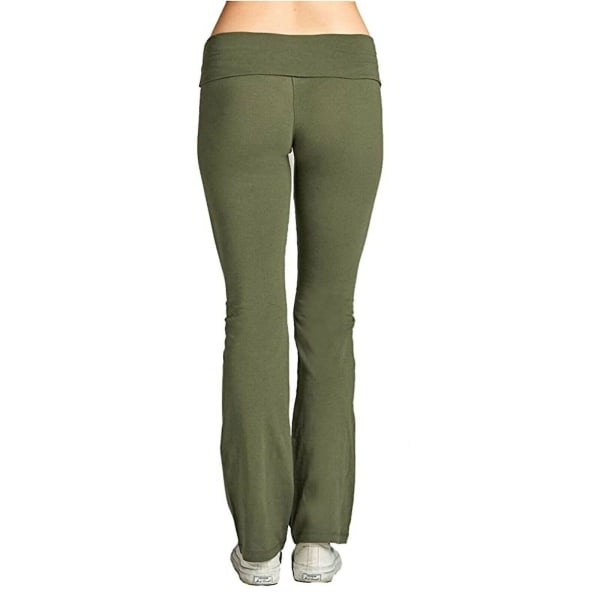 Naisten Stretch Jooga Leggingsit Fitness Juoksu Kuntosali Täyspitkä Urheilu Aktiivihousut CMK Army Green S