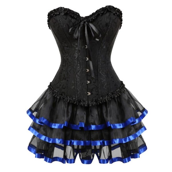 Women's Sexy Body Dress, Corset and Mini Skirt Set only Corset XXXL