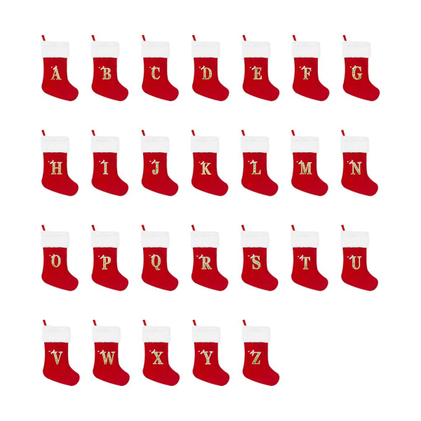 Personalized Christmas Stockings - Festive Ambiance With Precision Large Red J