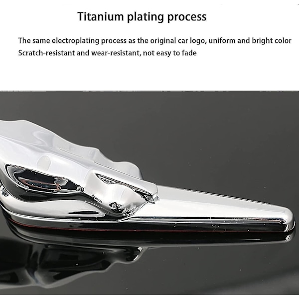 3D-embleemi Jaguarille, auton konepellin koriste, auton suojus, krominen kotkaembleemi, autotarvikkeet