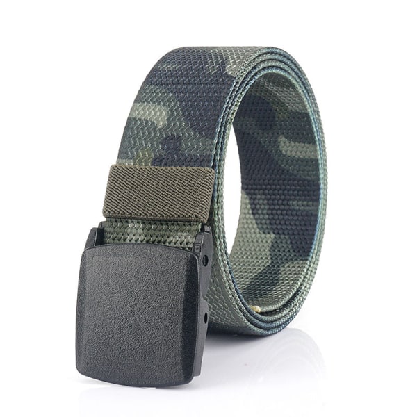 Mens Belt Web, with Plastic Buckle Breathable for Work and Travel 47.3" Camouflage5