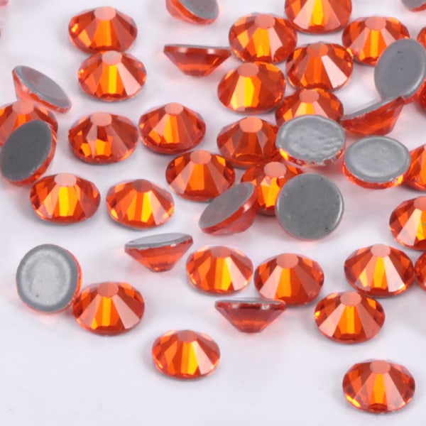 【Tricor butik】 Hot Melt Rhinestones Krystal Runde Flade Rhinestones ädelstenar glasstenar 1440pcs 2.0-2.1mm