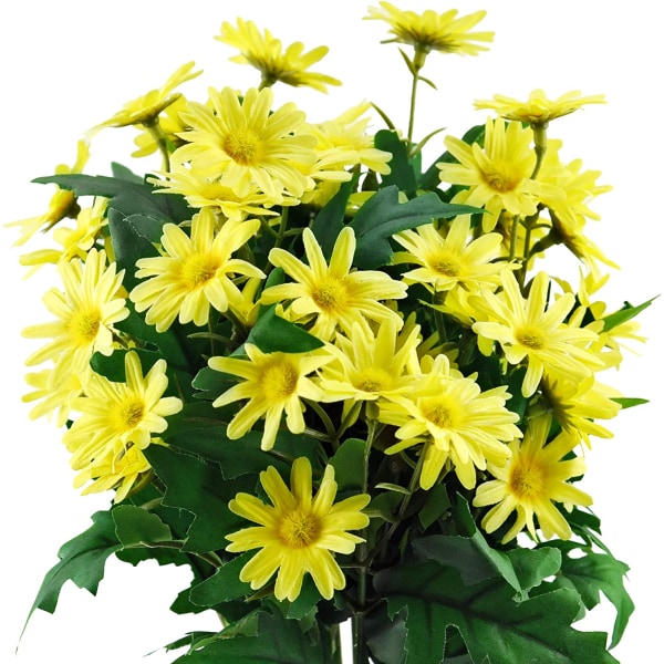 Stuff Daisy Silk Blommor, utomhus konstgjorda blomsterarrangemang Yellow