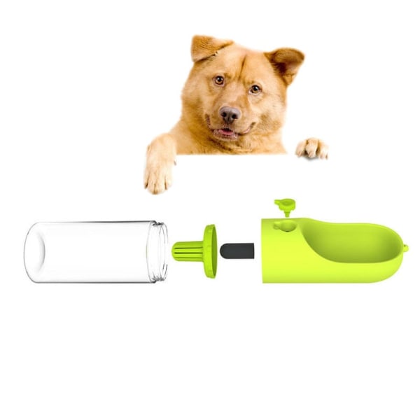 Medfølgende kæledyrs kop hund udendørs drikkefontæne (grøn) green