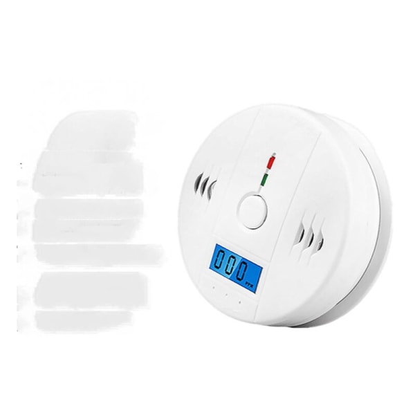 Harmful gas detector, round white