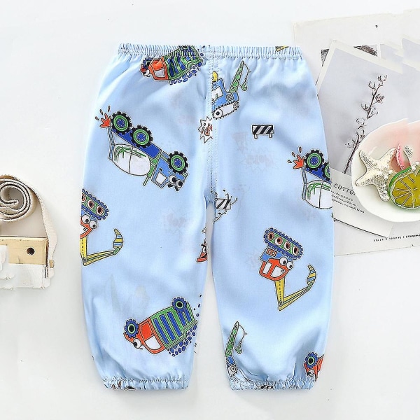 Children's cartoon print elastic trousers Bus 2-3Years