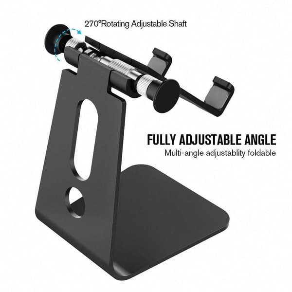 270° Mobilholder til Skrivebord - Sort Black Black Svart