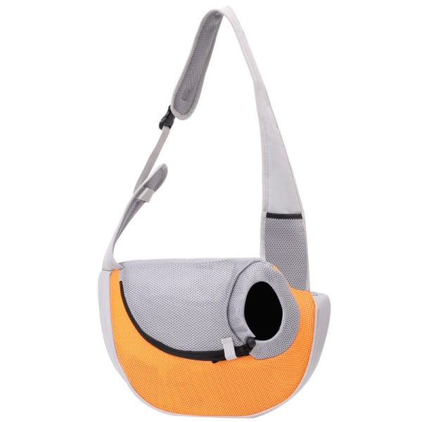 Hunde Kat Håndtaske Rejse Small Medium Pet Skuldertasker Gray with Orange L