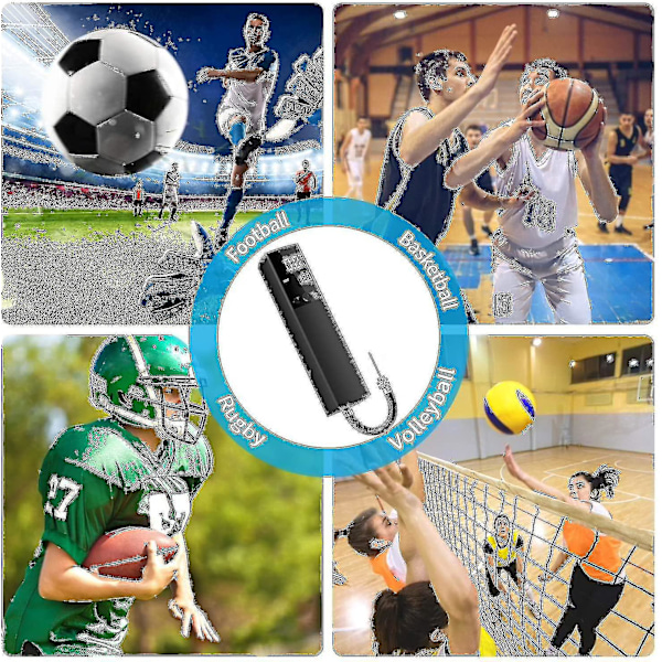 Elektrisk Boldpumpe, smart Luftpumpe Bærbar Hurtig Boldpumpning Med Præcis Trykmåler Og Digital LCD-Display Til Fodbold Basketball Volleyball